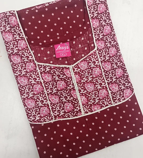 Timeless Elegance Graceful Piping Cotton Night