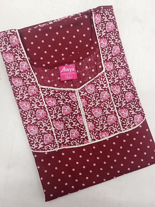 Timeless Elegance Graceful Piping Cotton Night