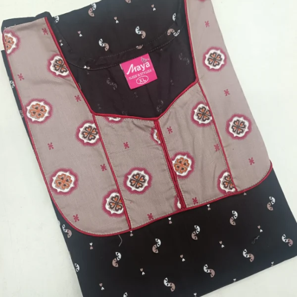 Timeless Elegance Graceful Piping Cotton Night