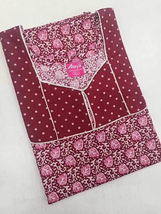 Timeless Elegance Graceful Piping Cotton Night