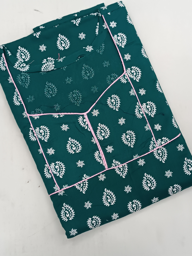 Timeless Elegance Graceful Piping Cotton Night