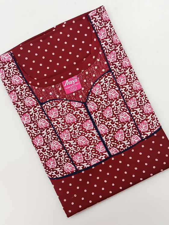Timeless Elegance Graceful Piping Cotton Night