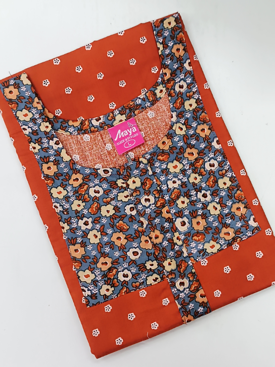 Luxurious Pure Cotton Nighty with Zip Closure