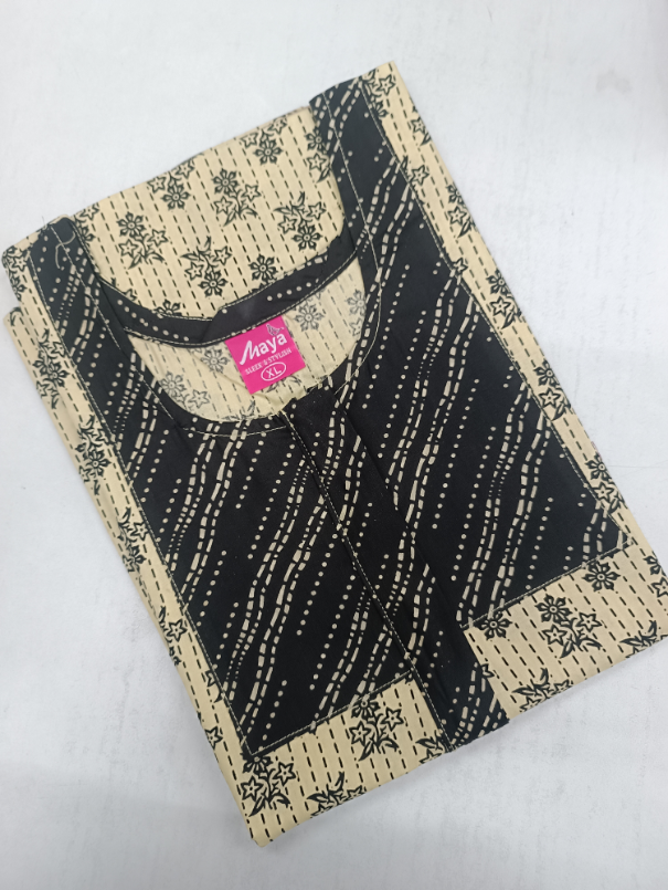 Luxurious Pure Cotton Nighty with Zip Closure