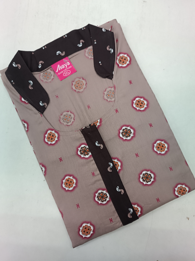 Chic Elite Collar Cotton Nithy with a Zip Closure