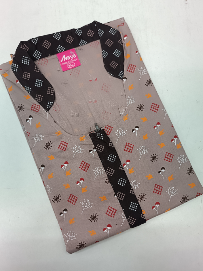 Chic Elite Collar Cotton Nithy with a Zip Closure