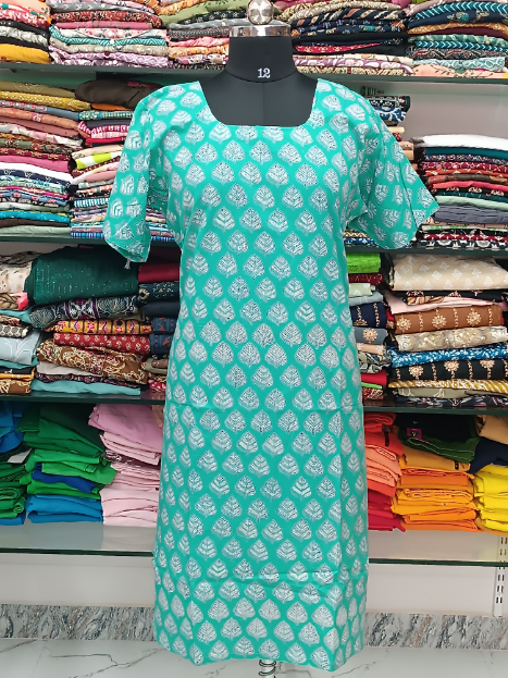 Maya Cotton Side Charm Kurti
