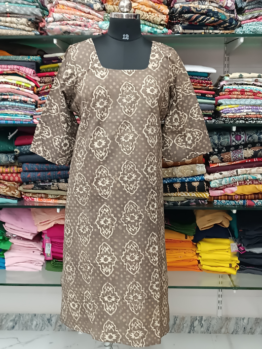 Maya Cotton Side Charm Kurti