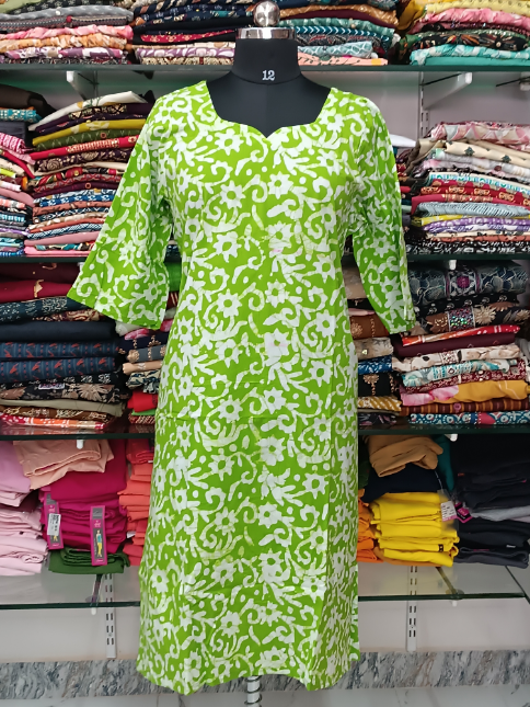 Maya Cotton Side Charm Kurti