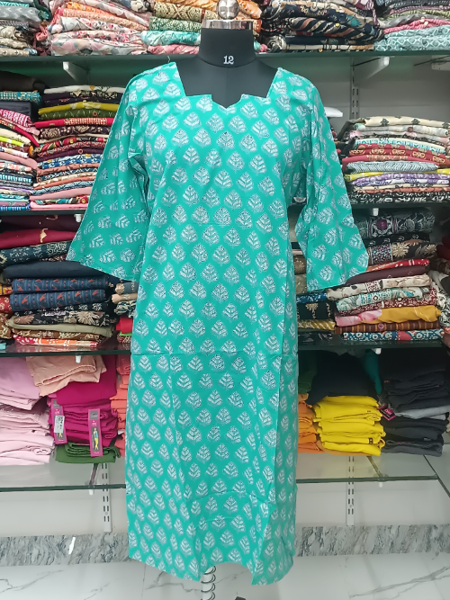 Maya Cotton Side Charm Kurti