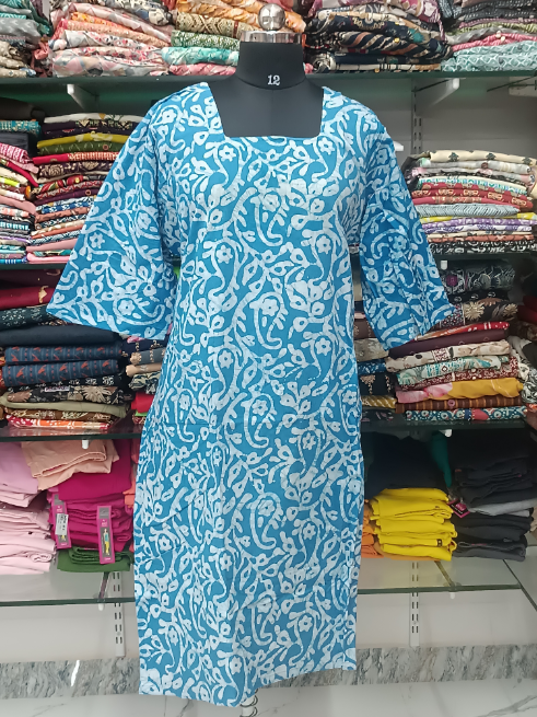 Maya Cotton Side Charm Kurti