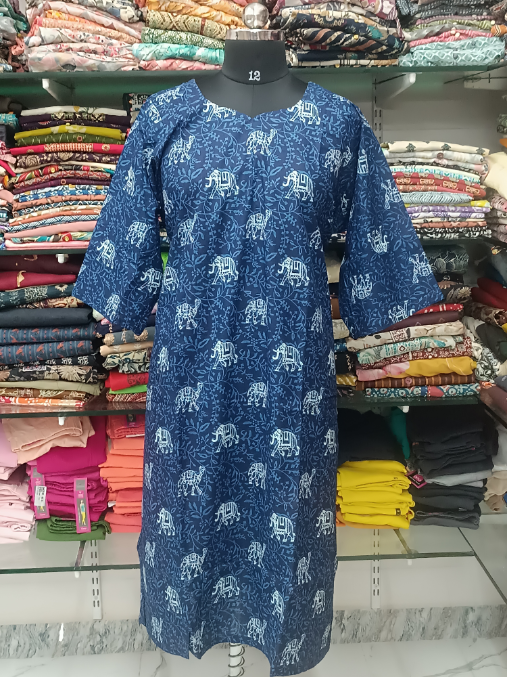 Maya Cotton Side Charm Kurti
