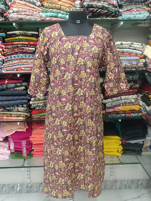 Maya Cotton Side Charm Kurti