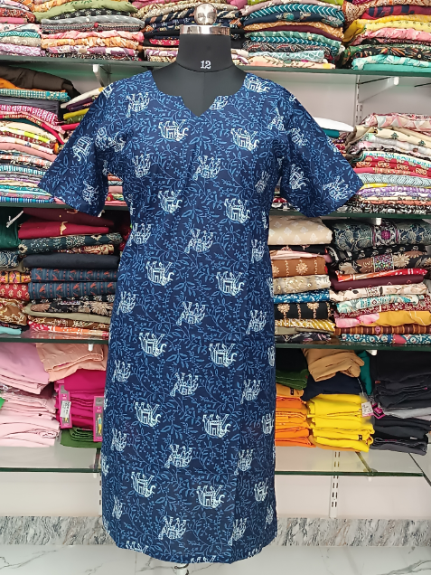 Maya Cotton Side Charm Kurti