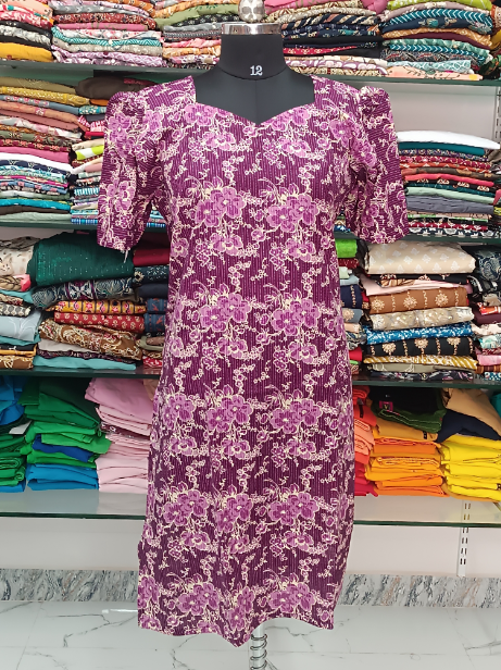 Maya Cotton Side Charm Kurti