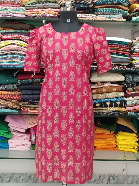 Maya Cotton Side Charm Kurti