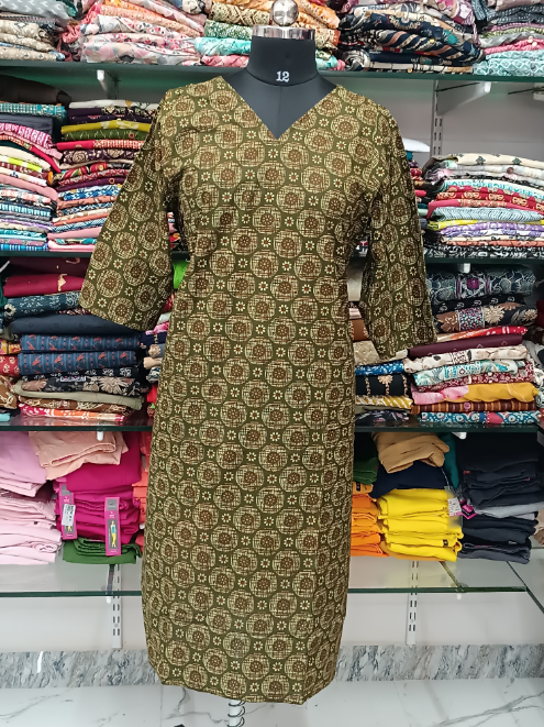 Maya Cotton Side Charm Kurti