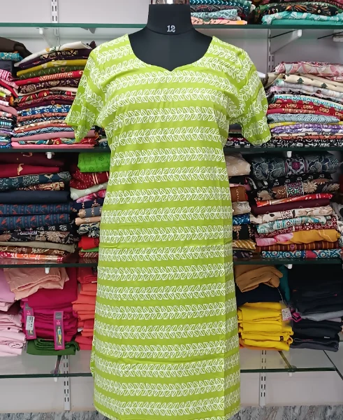 Maya Cotton Side Charm Kurti