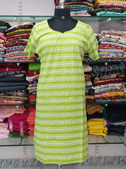 Maya Cotton Side Charm Kurti