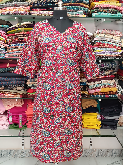 Maya Cotton Side Charm Kurti