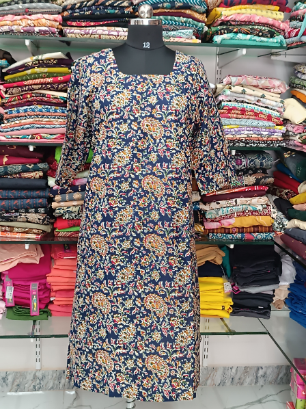 Maya Cotton Side Charm Kurti