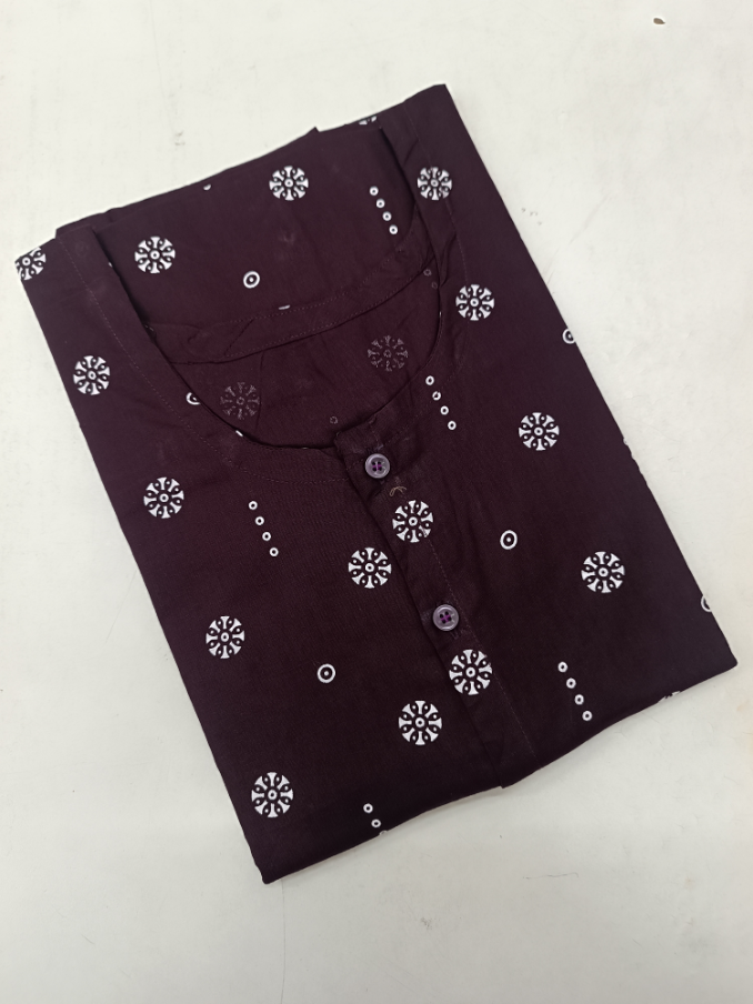 Full-Open Cotton Nighty with Front Buttons - Soft & Comfortable Loungewear