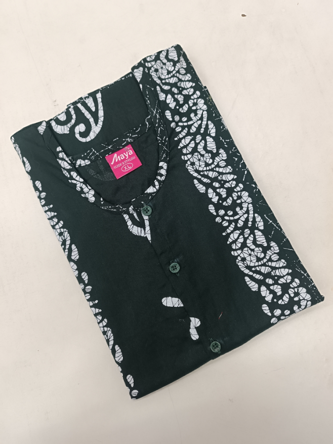 Full-Open Cotton Nighty with Front Buttons - Soft & Comfortable Loungewear