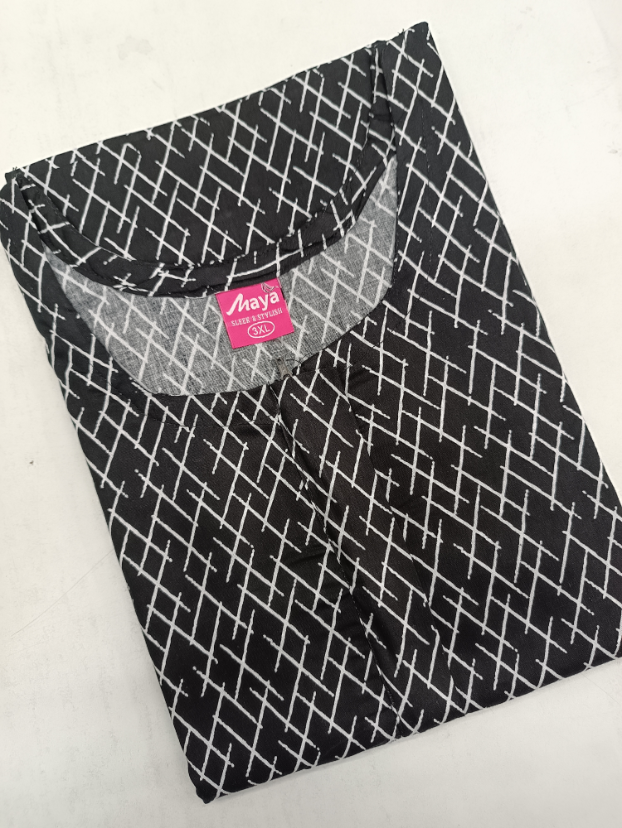 Luxurious Pure Cotton Nighty with Zip Closure