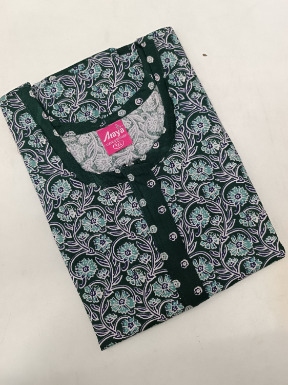 Luxurious Pure Cotton Nighty with Zip Closure