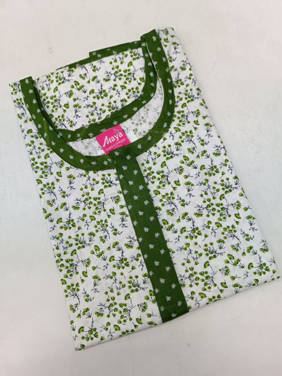 Luxurious Pure Cotton Nighty with Zip Closure